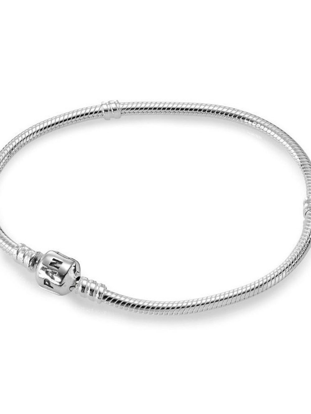 Pandora Sterling Silver Snake Chain Charm Bracelet - Silver